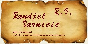 Ranđel Varničić vizit kartica